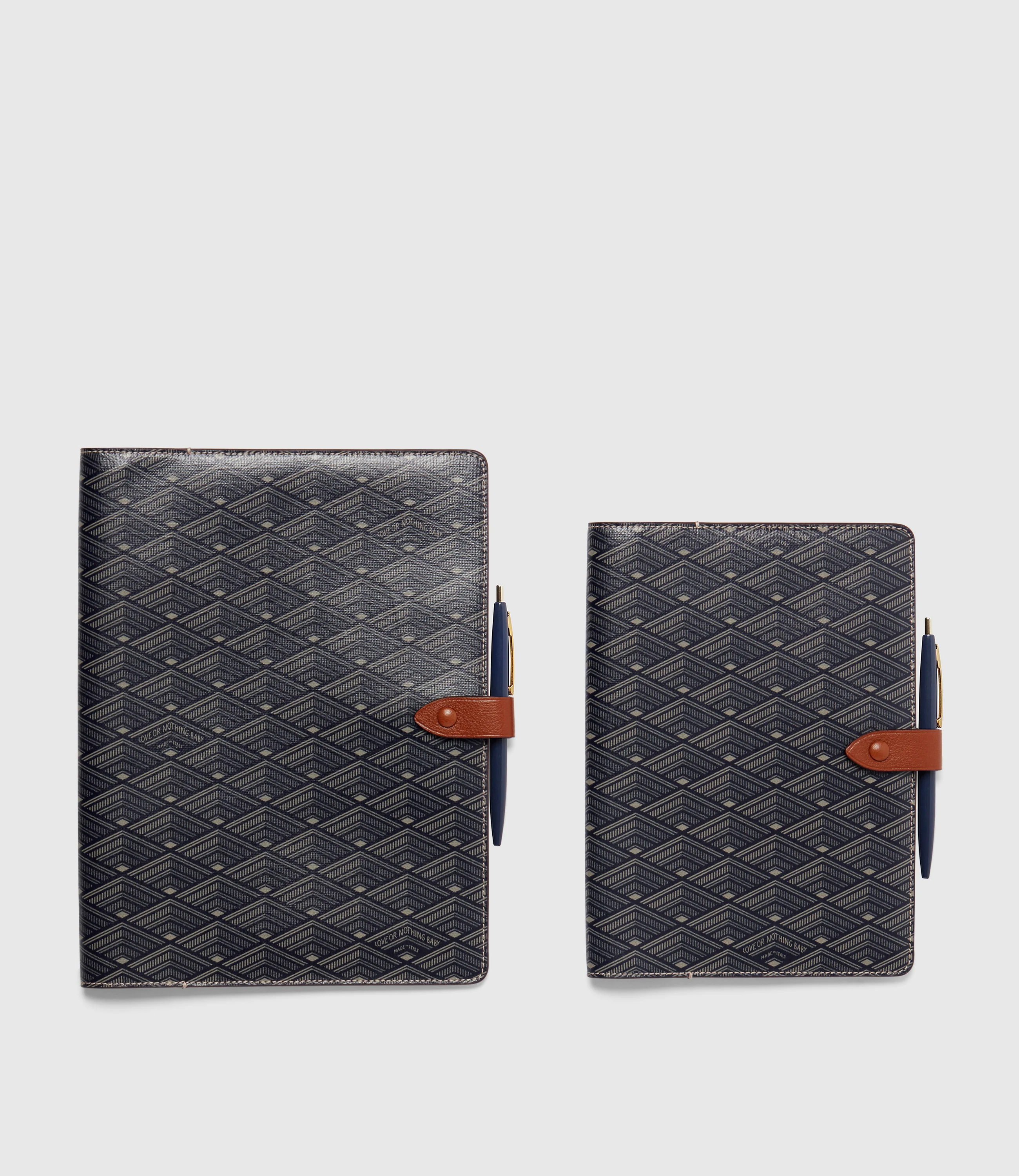 11" Notebook Cover Signature Canvas Navy - Image 3