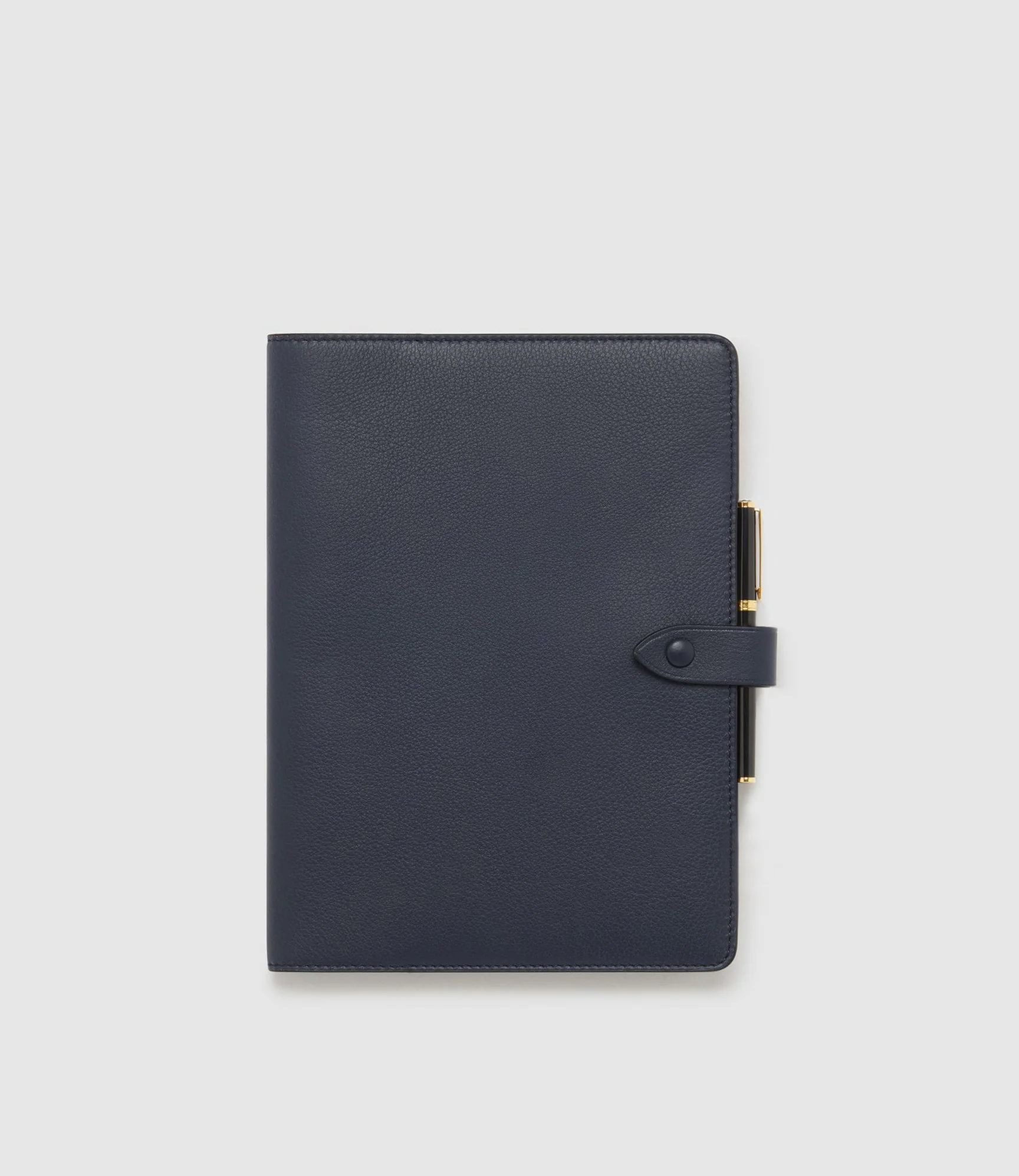 11" Notebook Cover Smooth Calfskin Navy