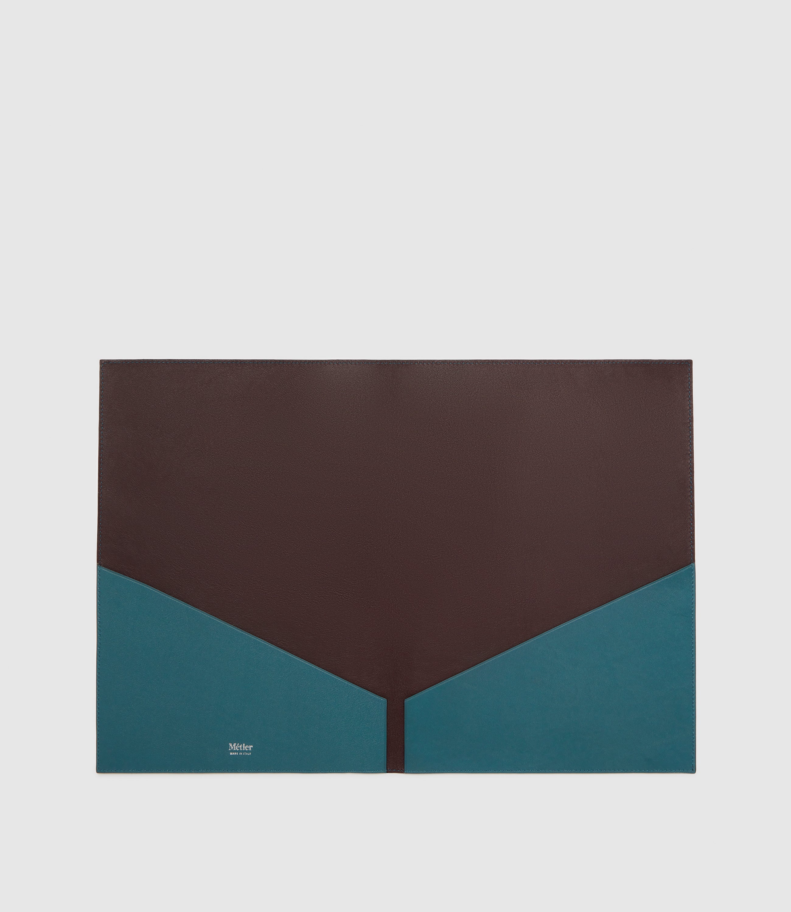 A4 Leather Folder Smooth Calfskin Lost At Sea - Image 2