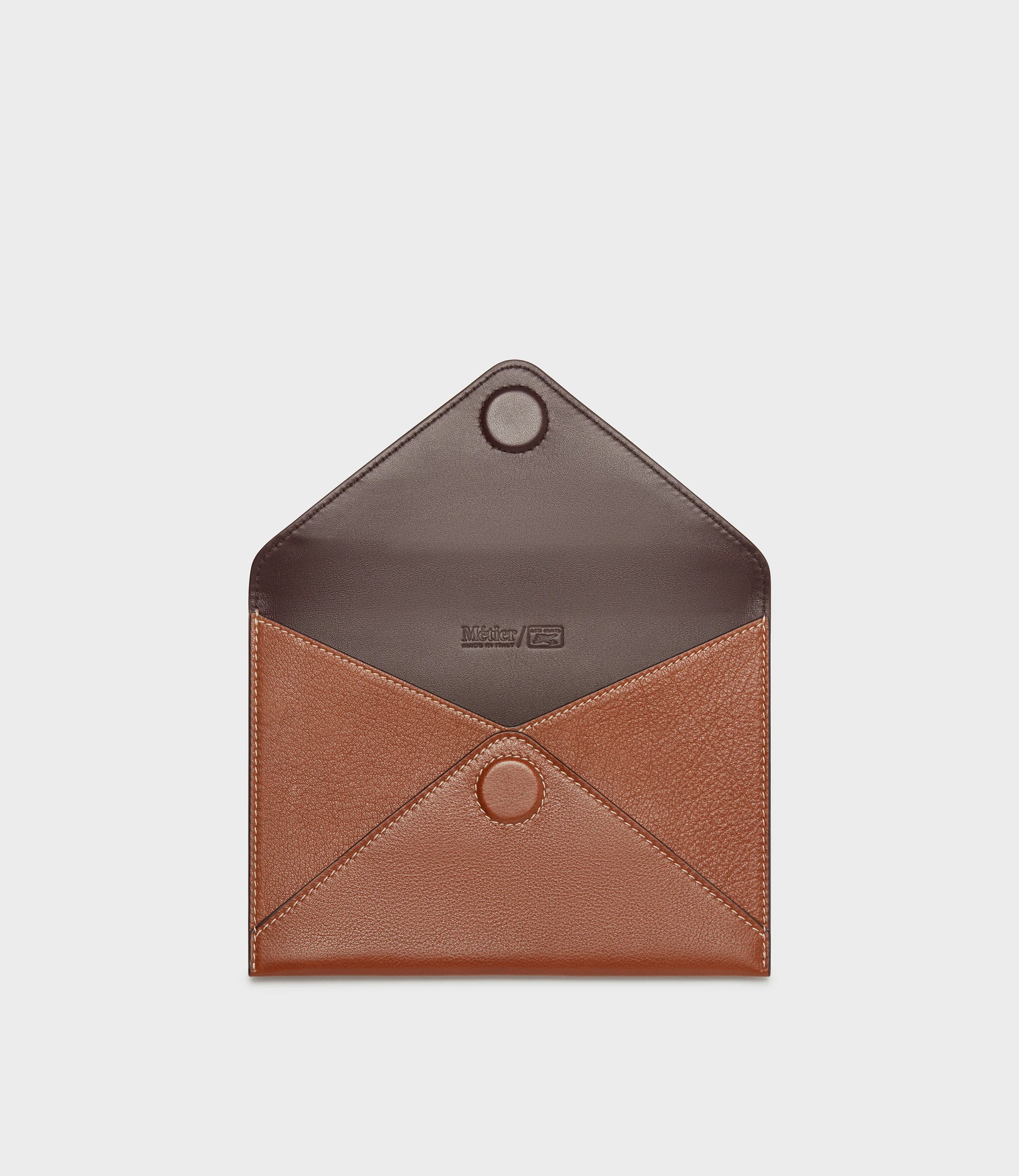 Air Mail x Métier A6 Leather Envelope Buffalo Cognac - Image 3