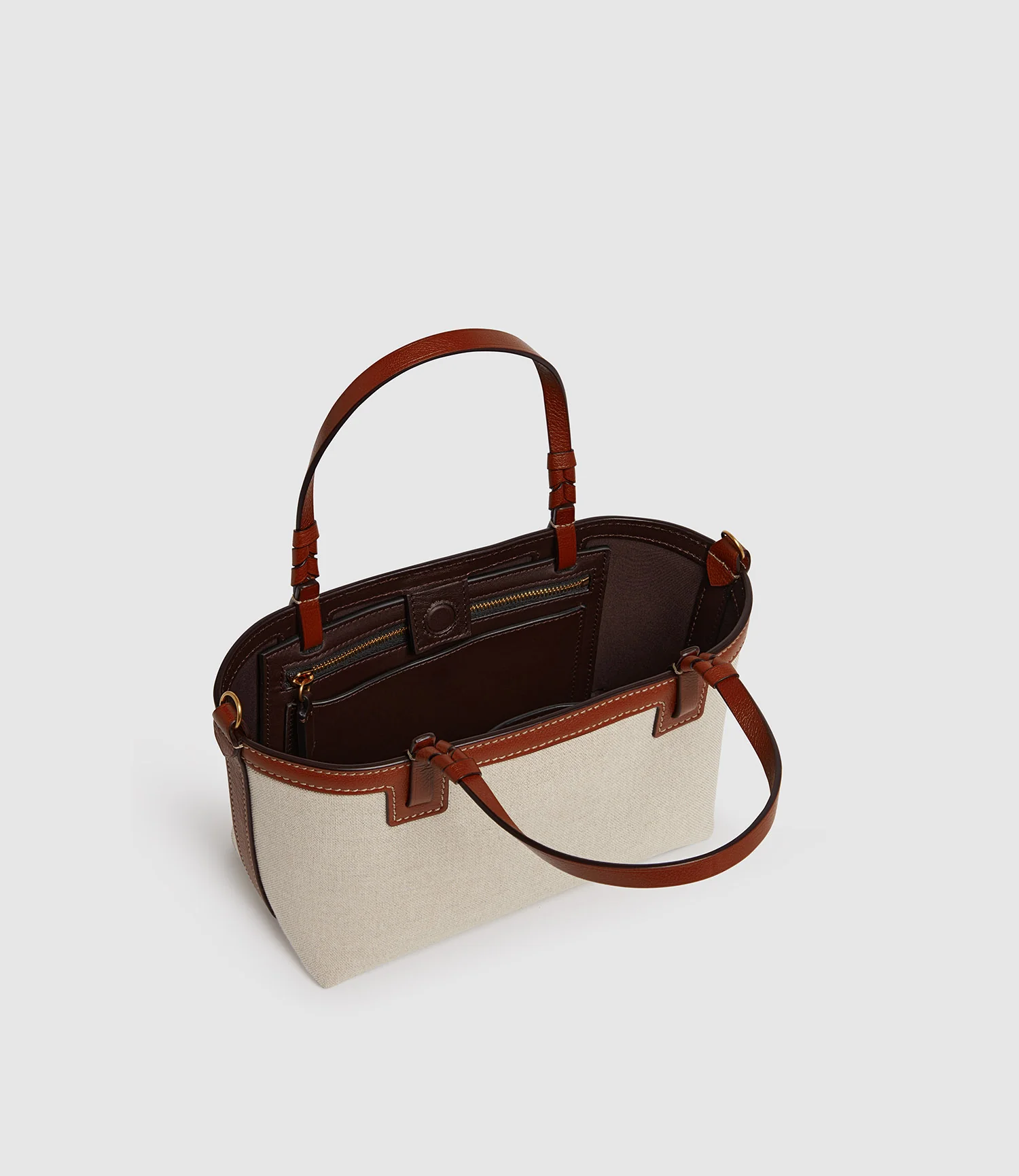 Cala 21 Natural Linen with Cognac - Image 3