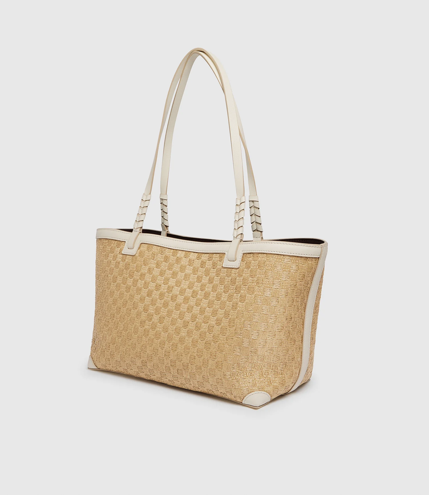 Cala 32 Woven Sahara With Smooth Calfskin White Sand - Image 2