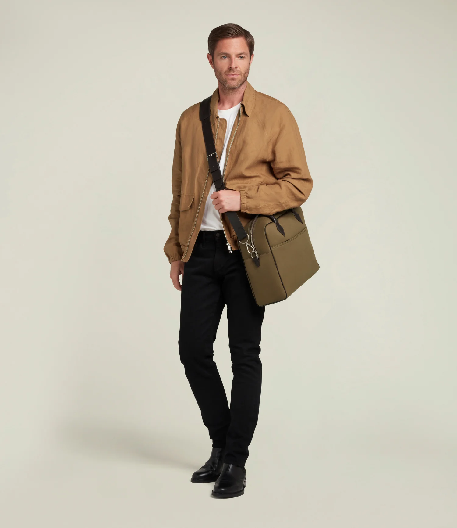 Closer All Day Briefcase Military Twill Khaki - Image 6