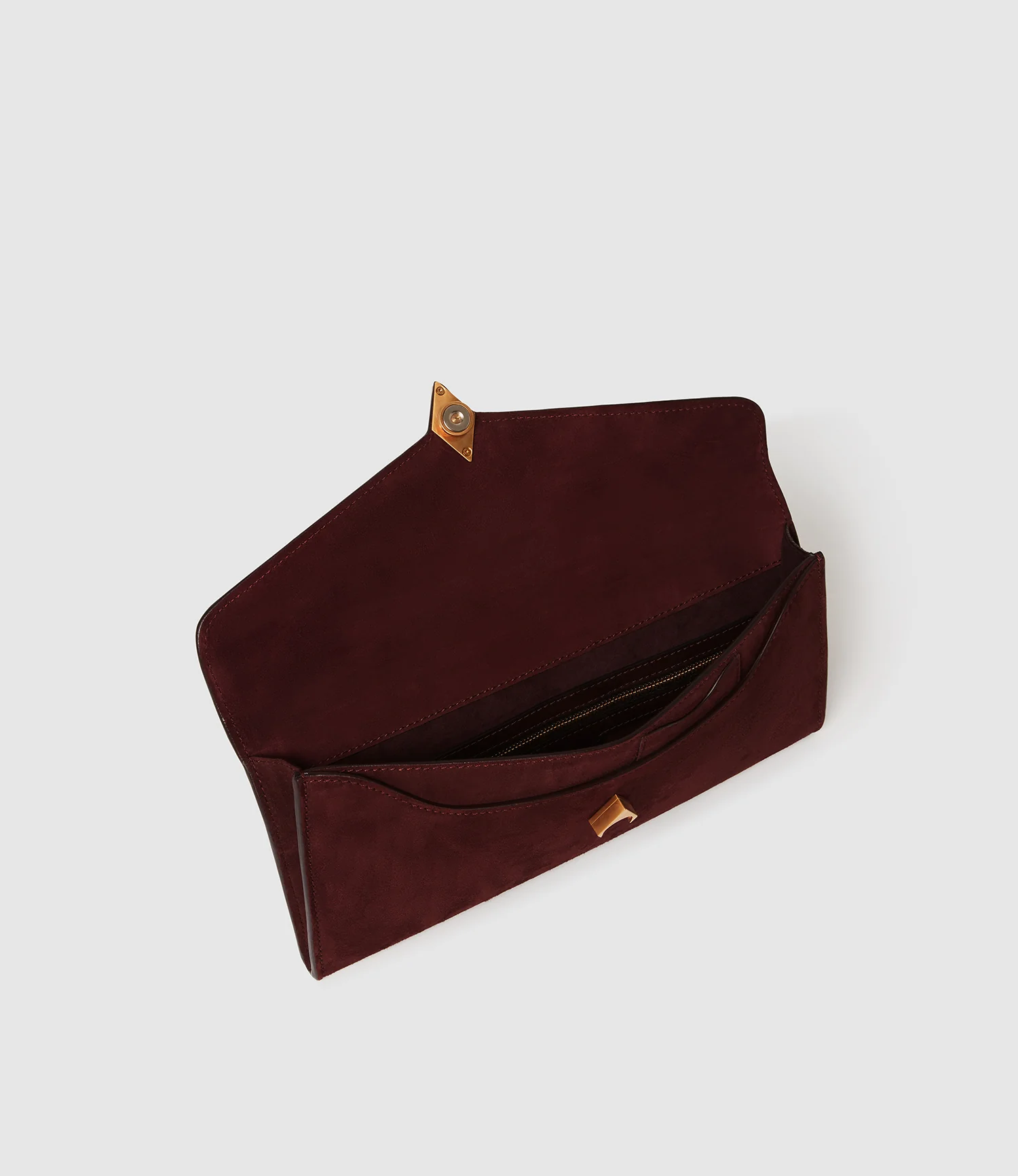 Edge Clutch Buttery Suede Amarone - Image 3
