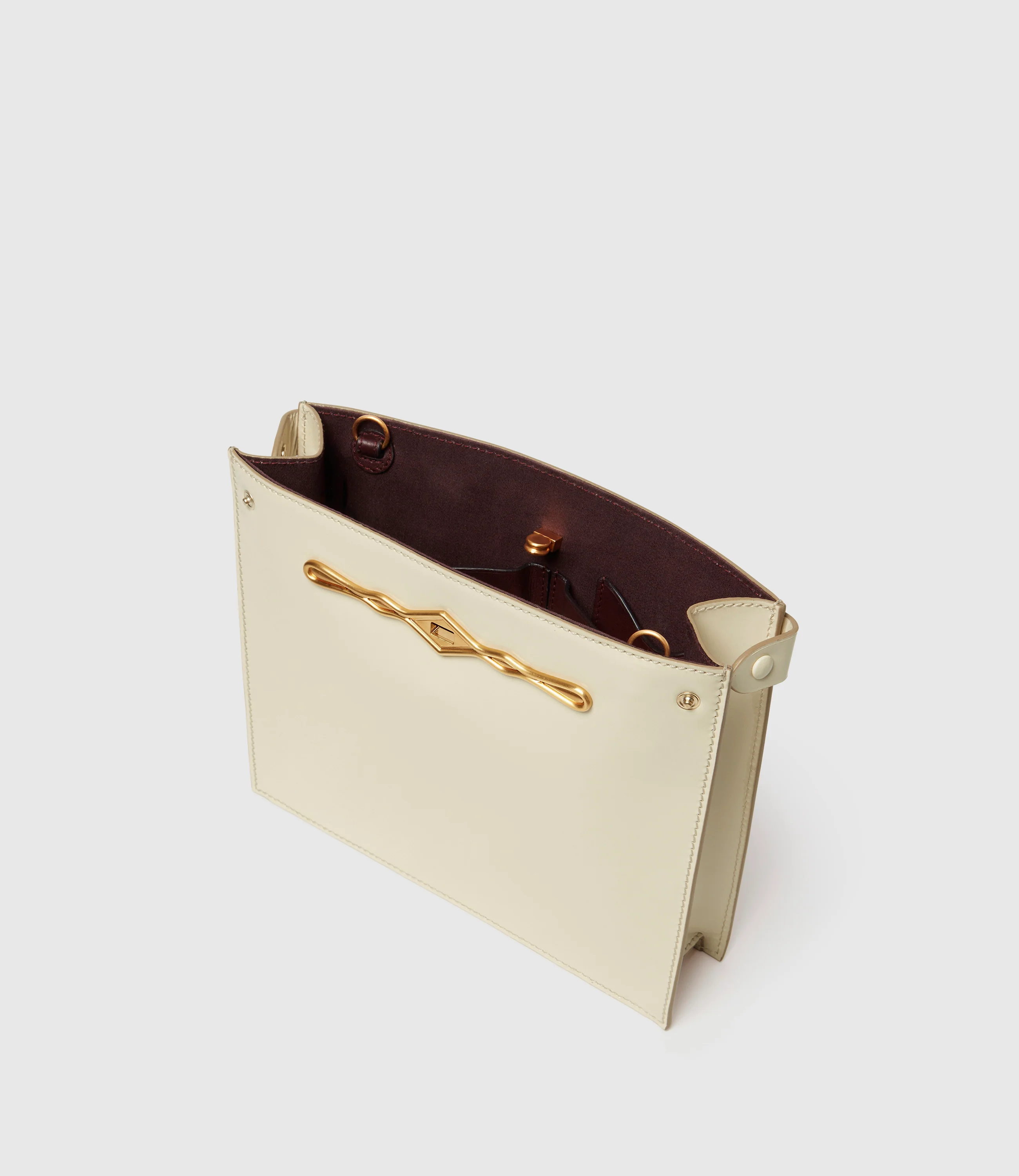 Fernando Jorge | Métier Stowaway Glossy Calfskin White Sand - Image 2