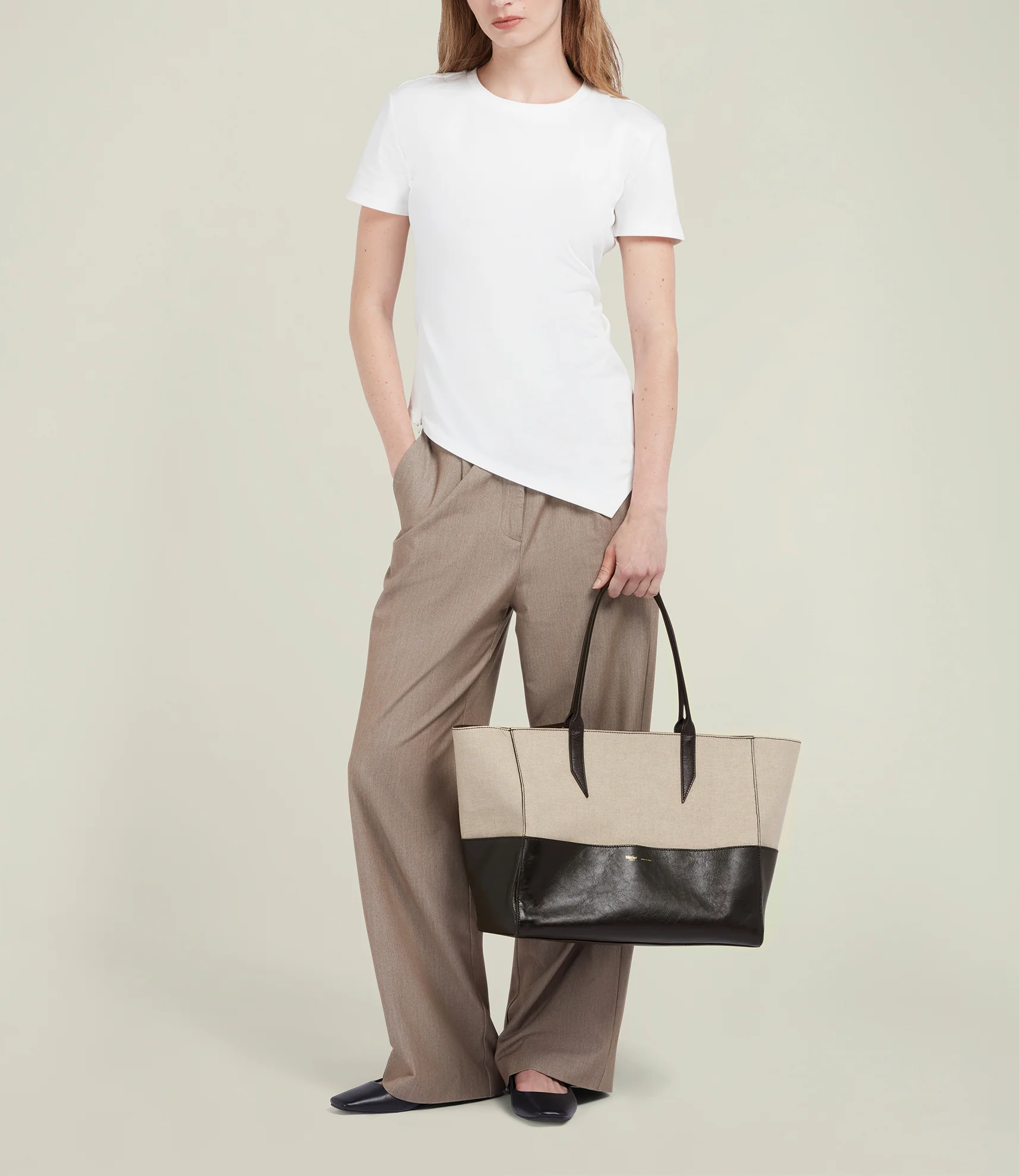 Incognito 36 Cabas Natural Linen with Cacao - Image 4