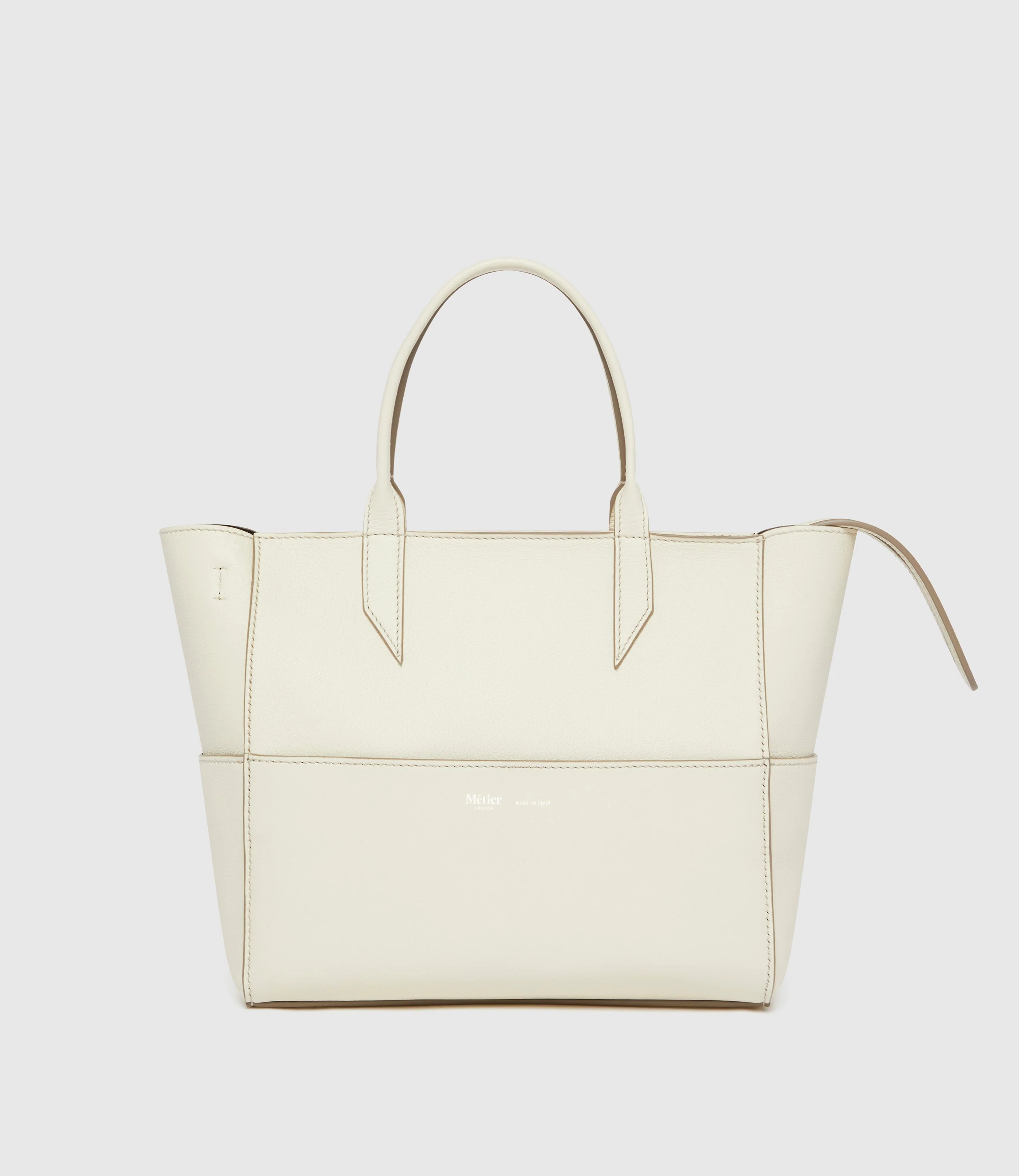 Incognito Cross Body Cabas Smooth Calfskin White Sand - Image 2