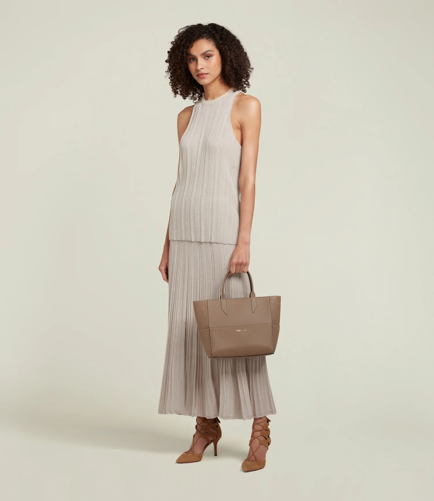 Incognito Crossbody Cabas Smooth Calfskin Taupe - Image 4
