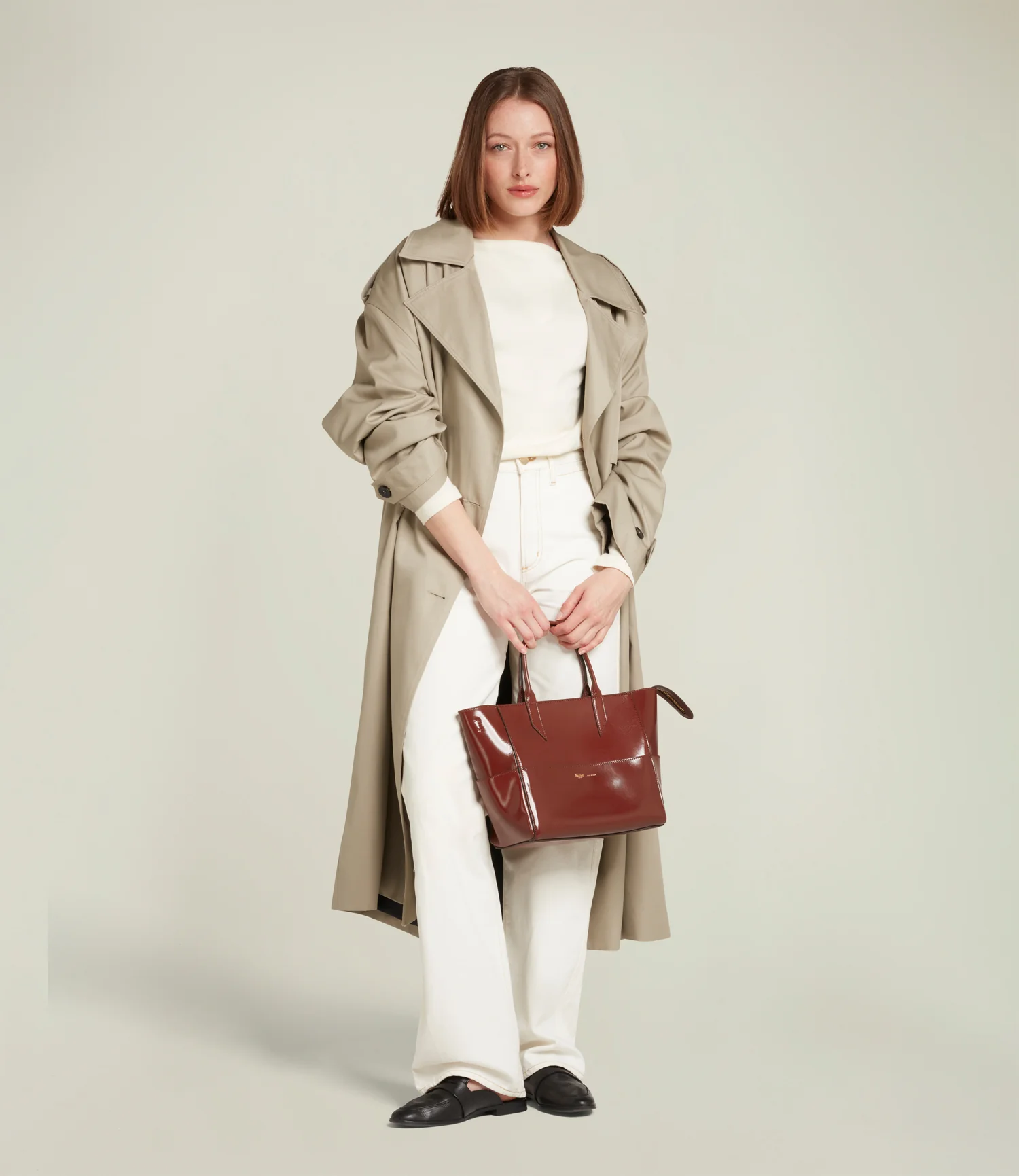Incognito Crossbody Glossy Calfskin Burnt Tobacco - Image 4