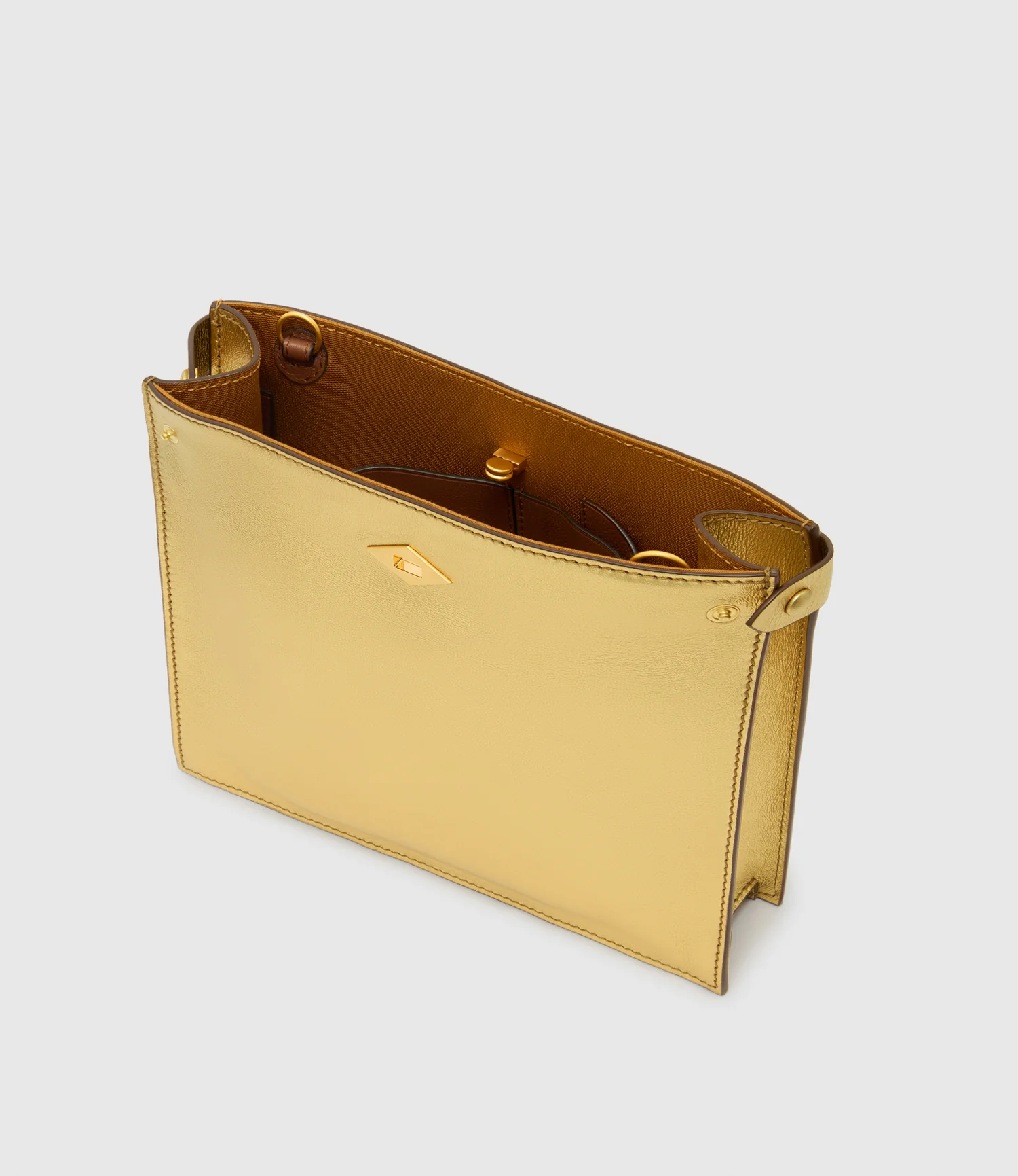 ISSIMO | Métier Stowaway Metallic Calfskin Gold - Image 2