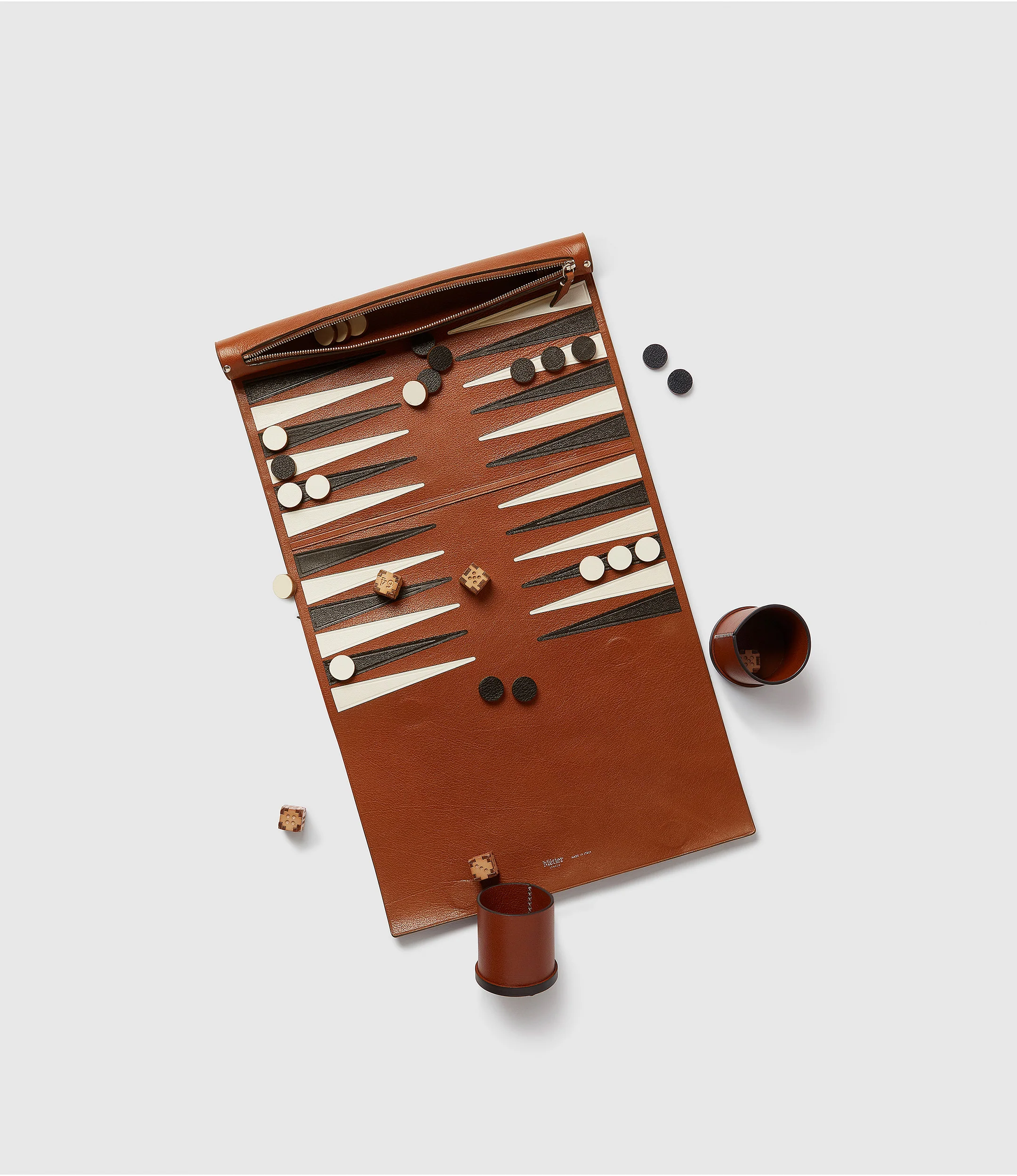 Backgammon Set Buffalo Cognac - Image 2