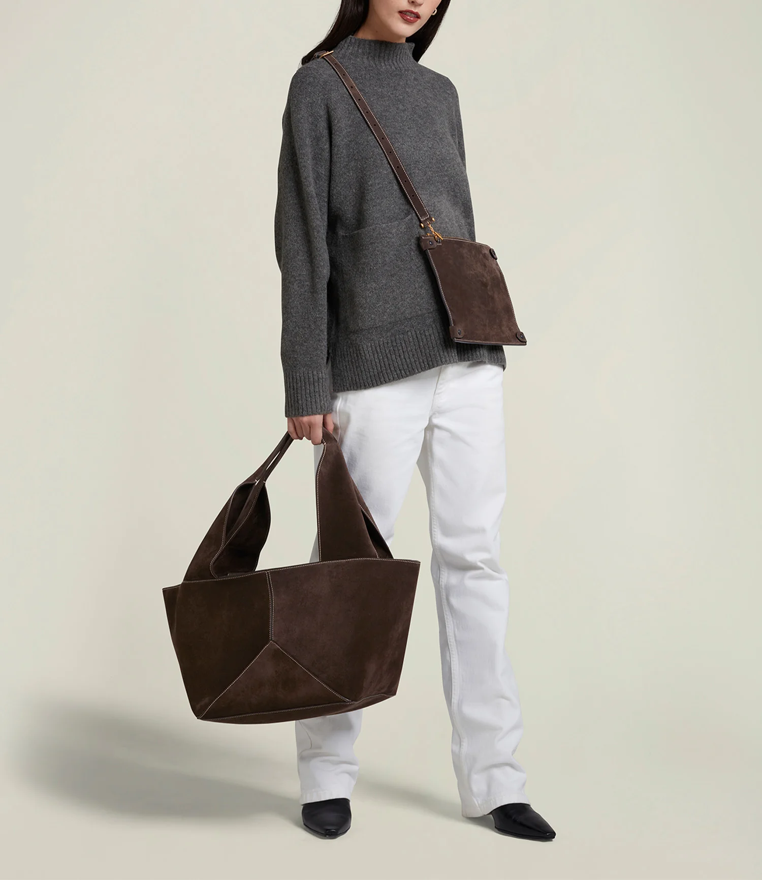 Market Suede Chocolate - Image 2