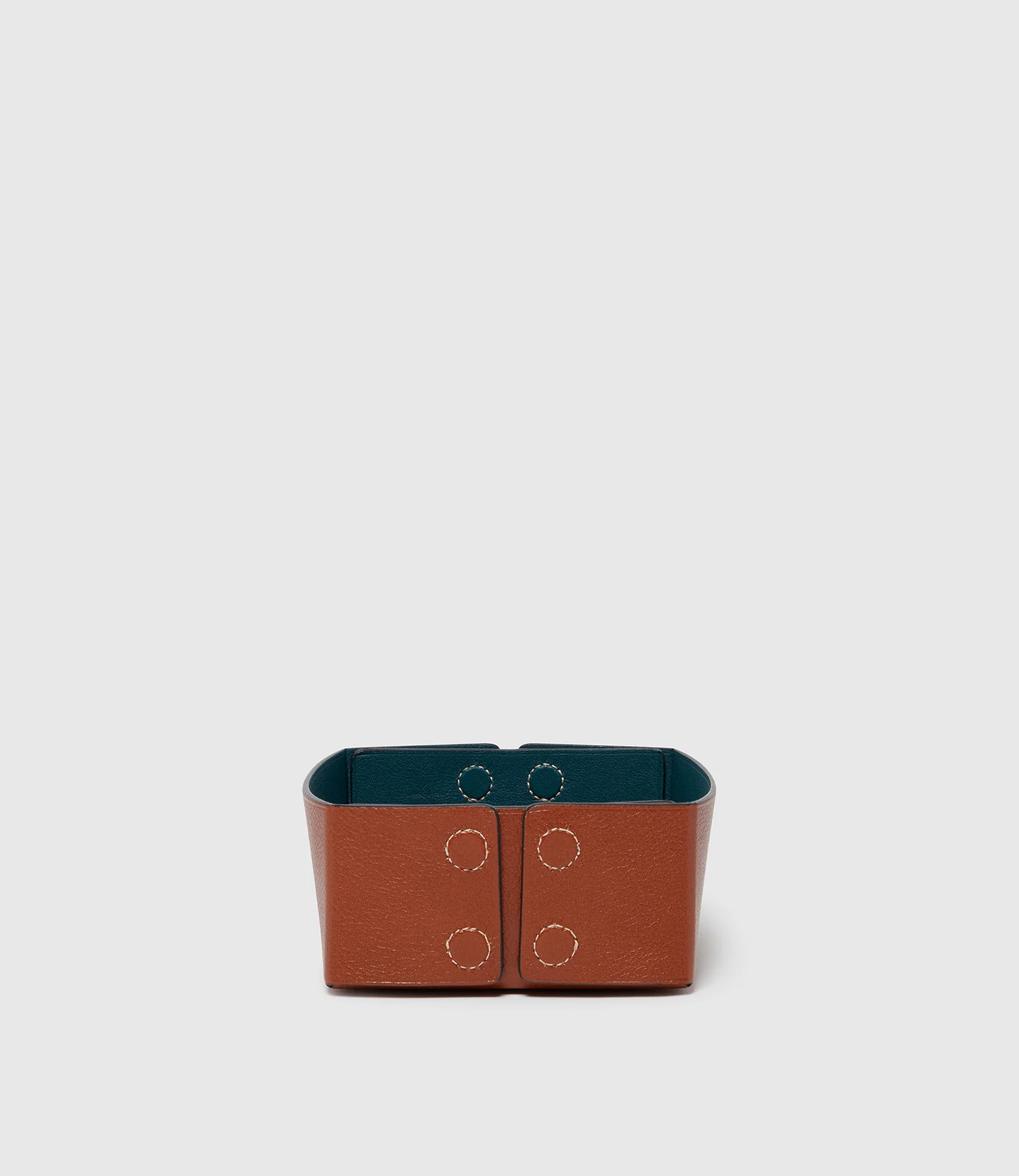 Medium Reversible Collapsible Box Buffalo Cognac and Smooth Calfskin Lost At Sea - Image 2