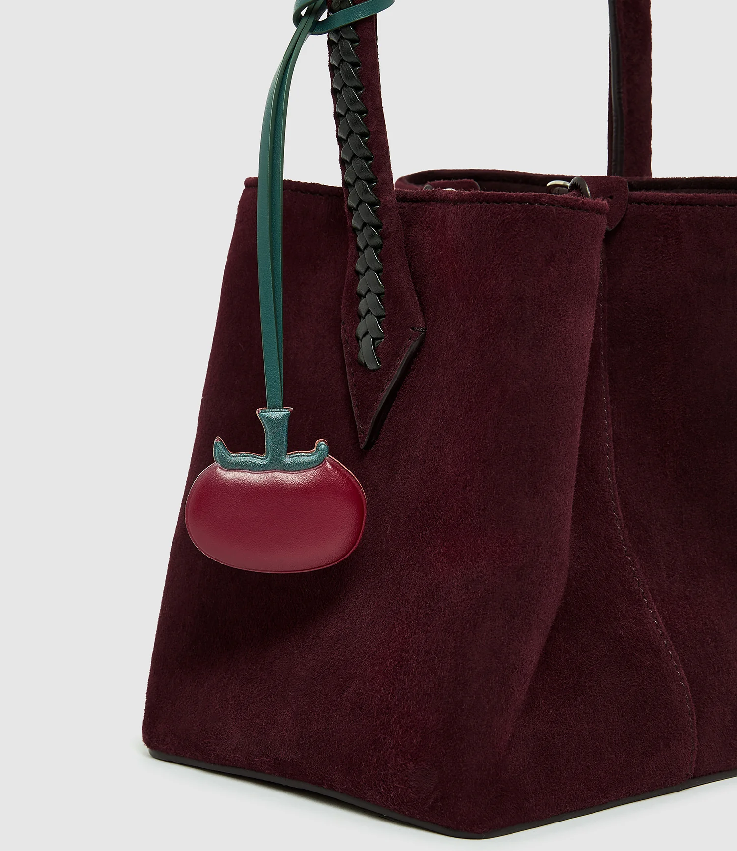 Métier x Gohar World Vérité Mini Buttery Suede with Elvis Amarone with Racing Green - Image 2