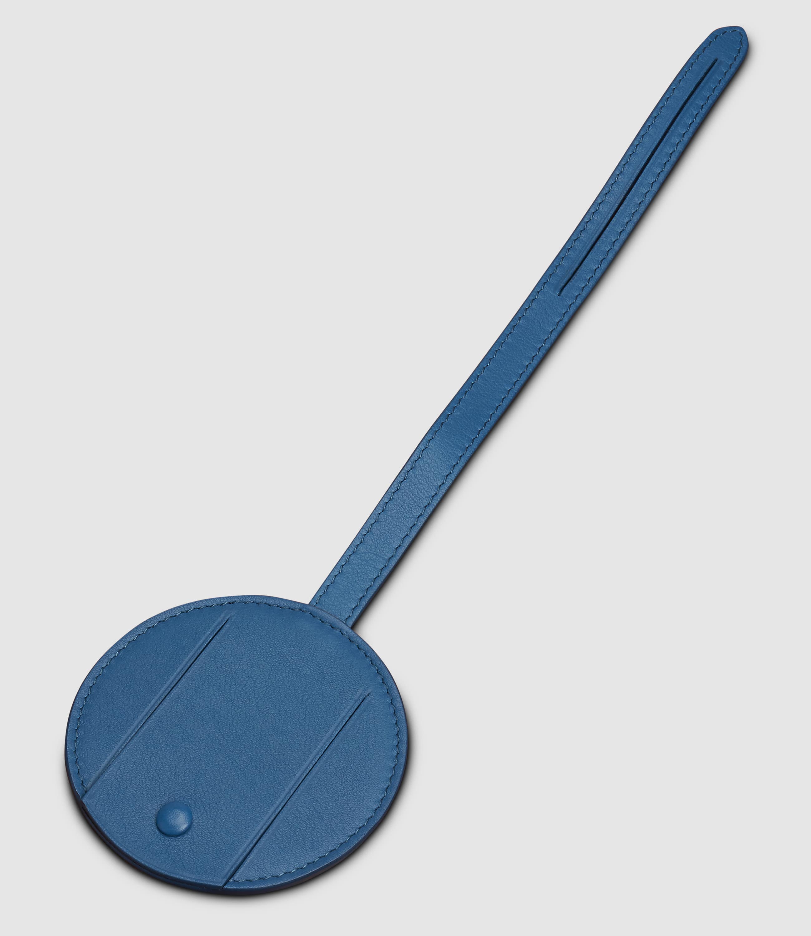 Métier Luggage Tag Smooth Calfskin Riviera Blue - Image 2