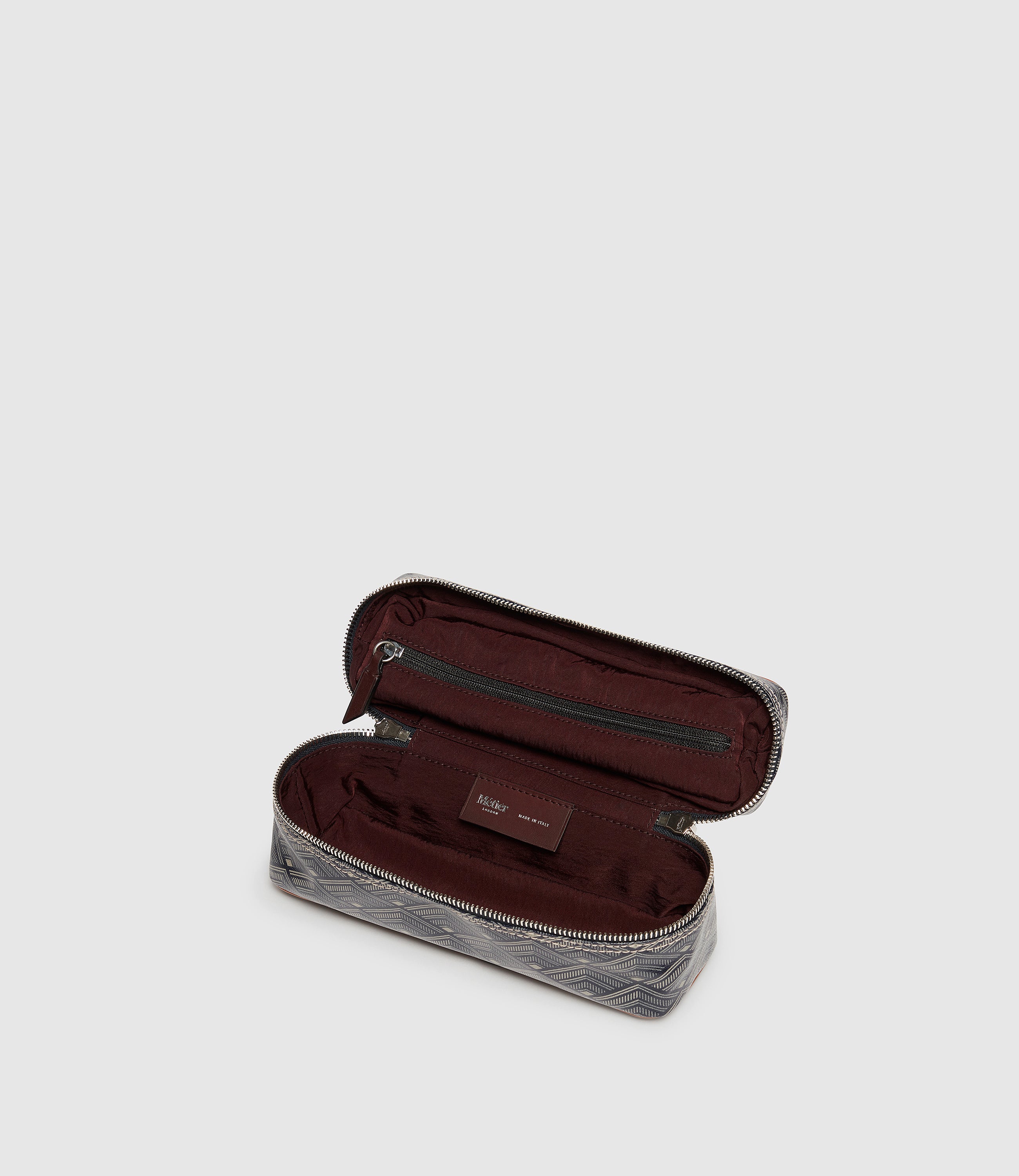 One Day Toiletry Bag Signature Canvas Navy - Image 3