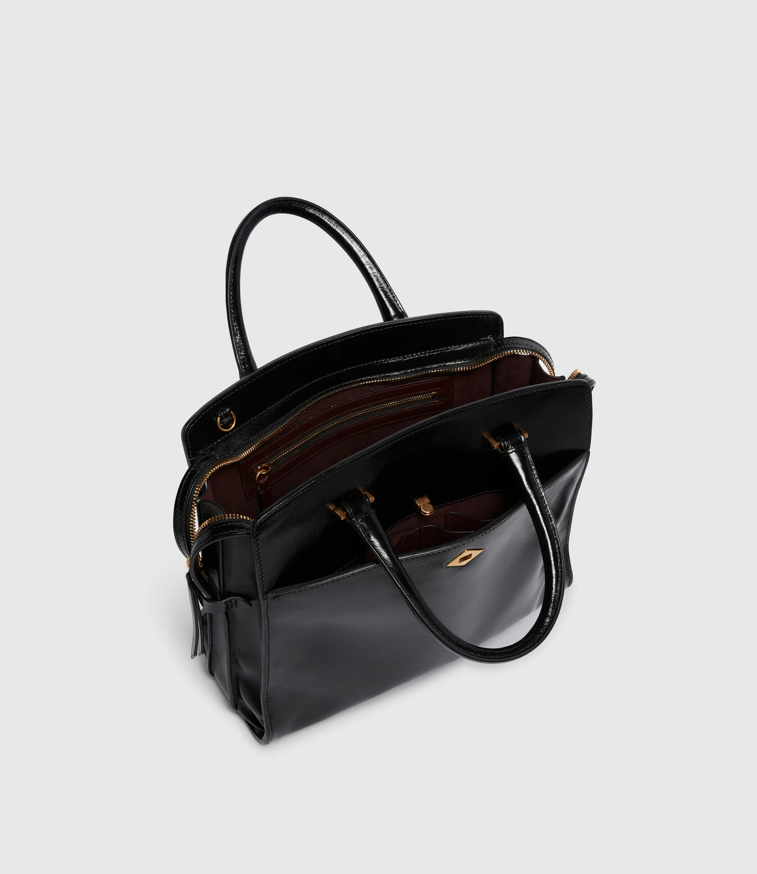 Private Eye Slim Glossy Calfskin Black - Image 3
