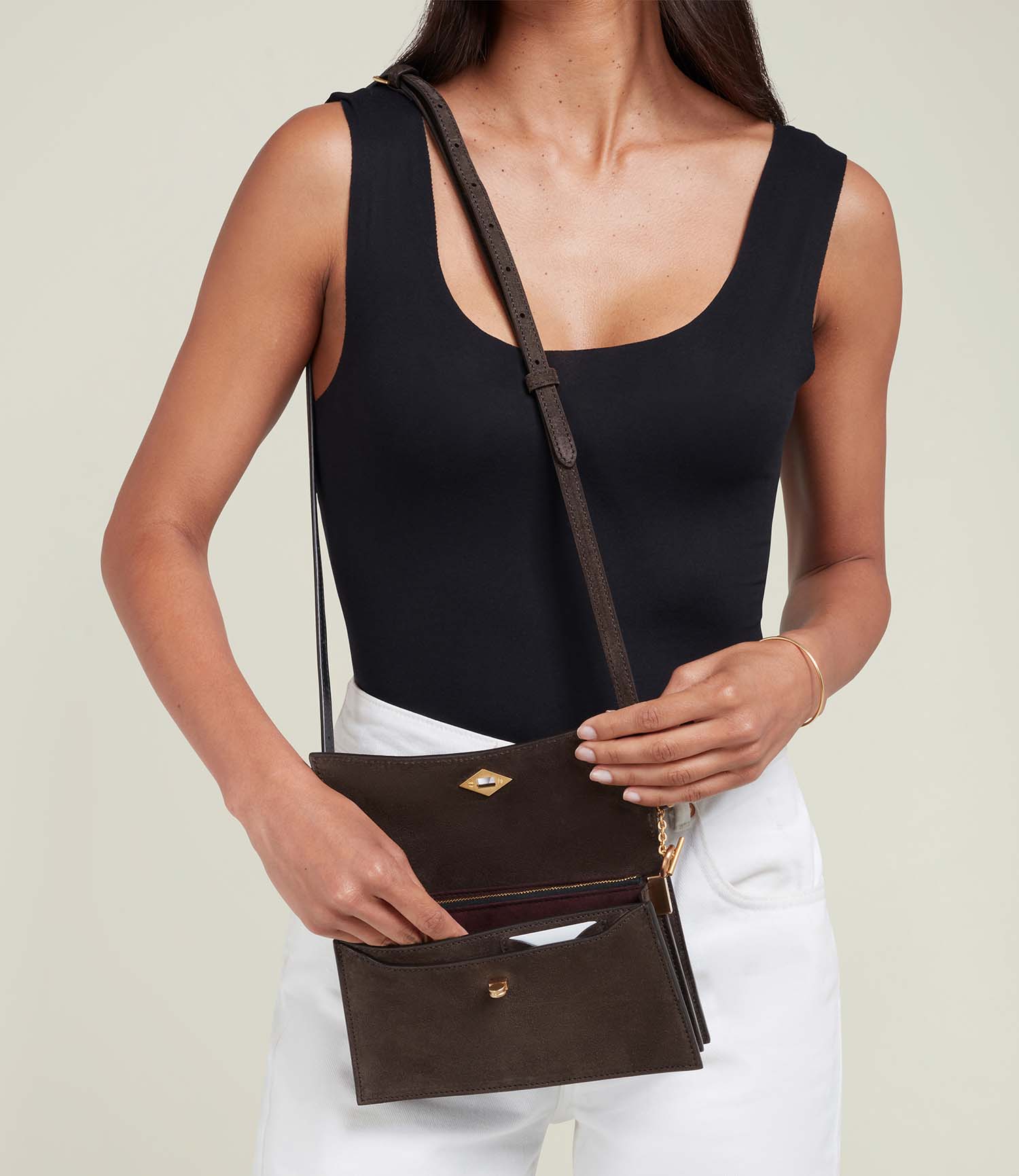 Roma Mini Suede Chocolate - Image 6