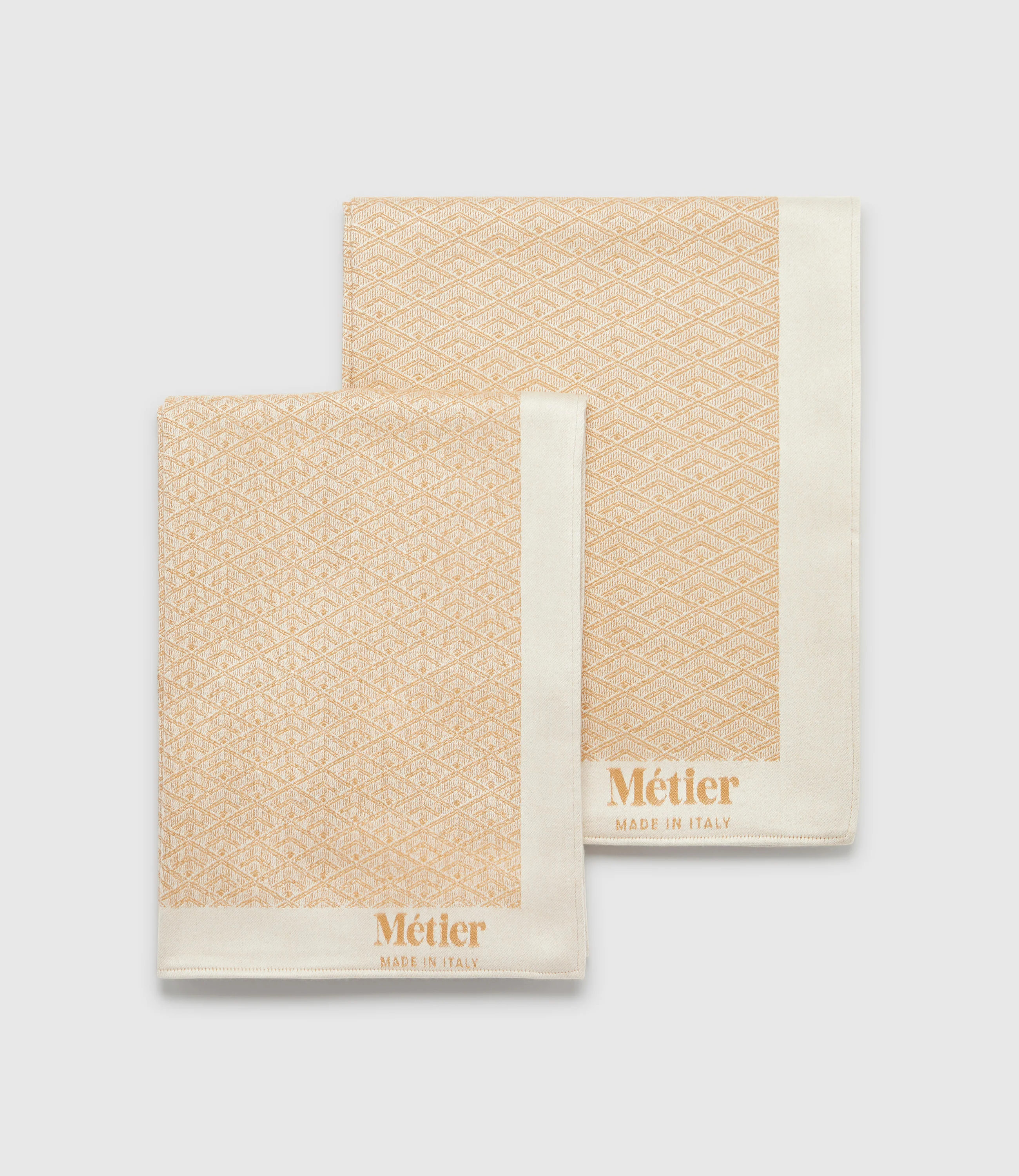 Small Cashmere Throw Camel and White Sand - Image 6