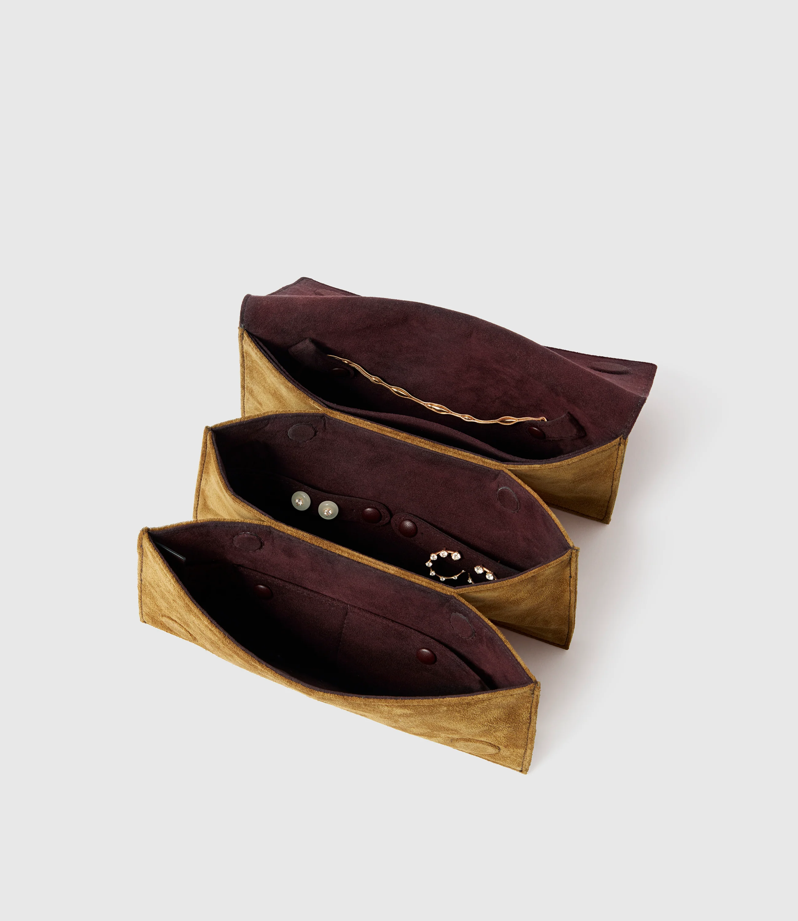 Small Jewellery Travel Case Suede Marrakech - Image 3