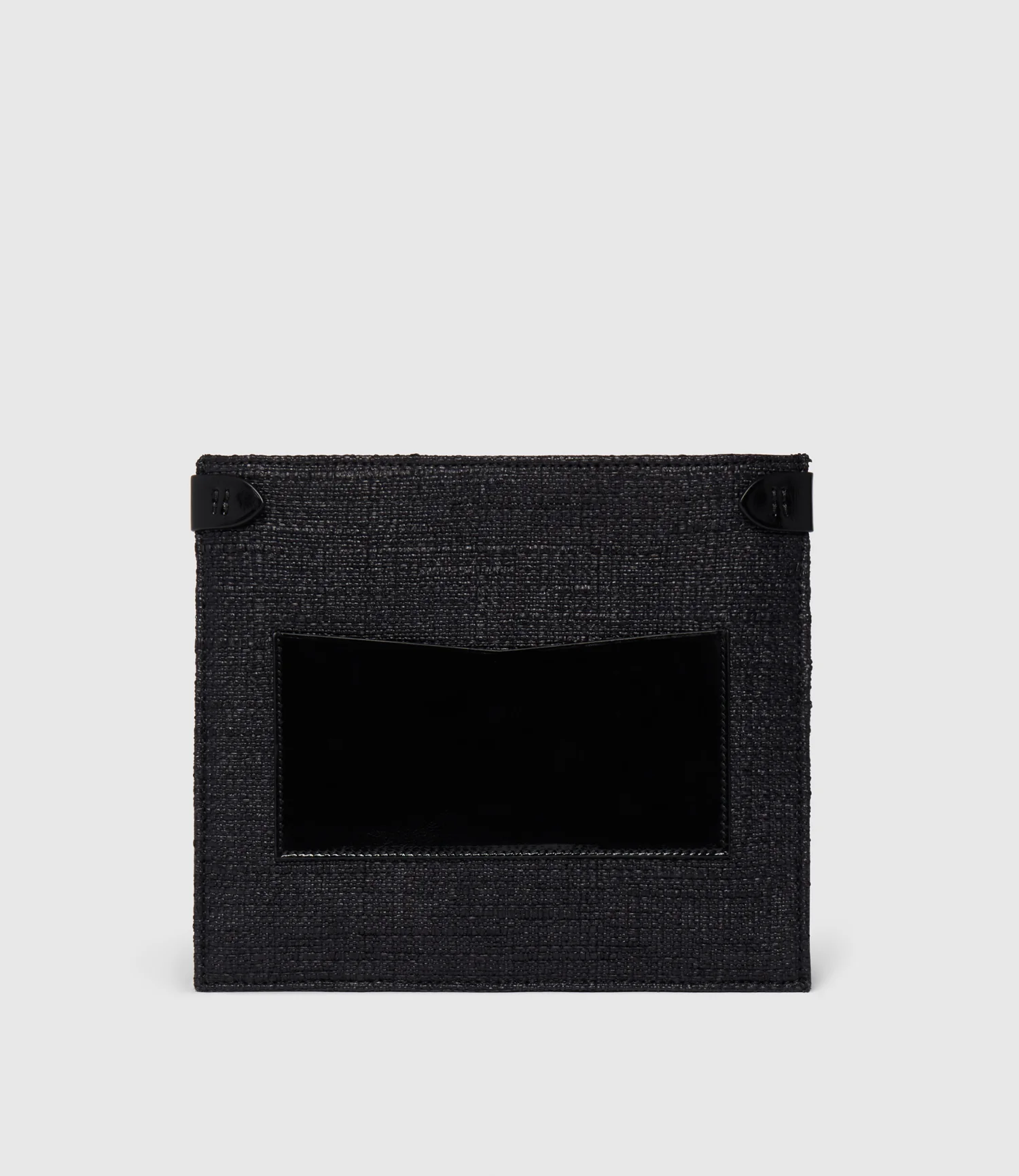 Stowaway Crossbody Bouclé Glossy Calfskin Black - Image 3