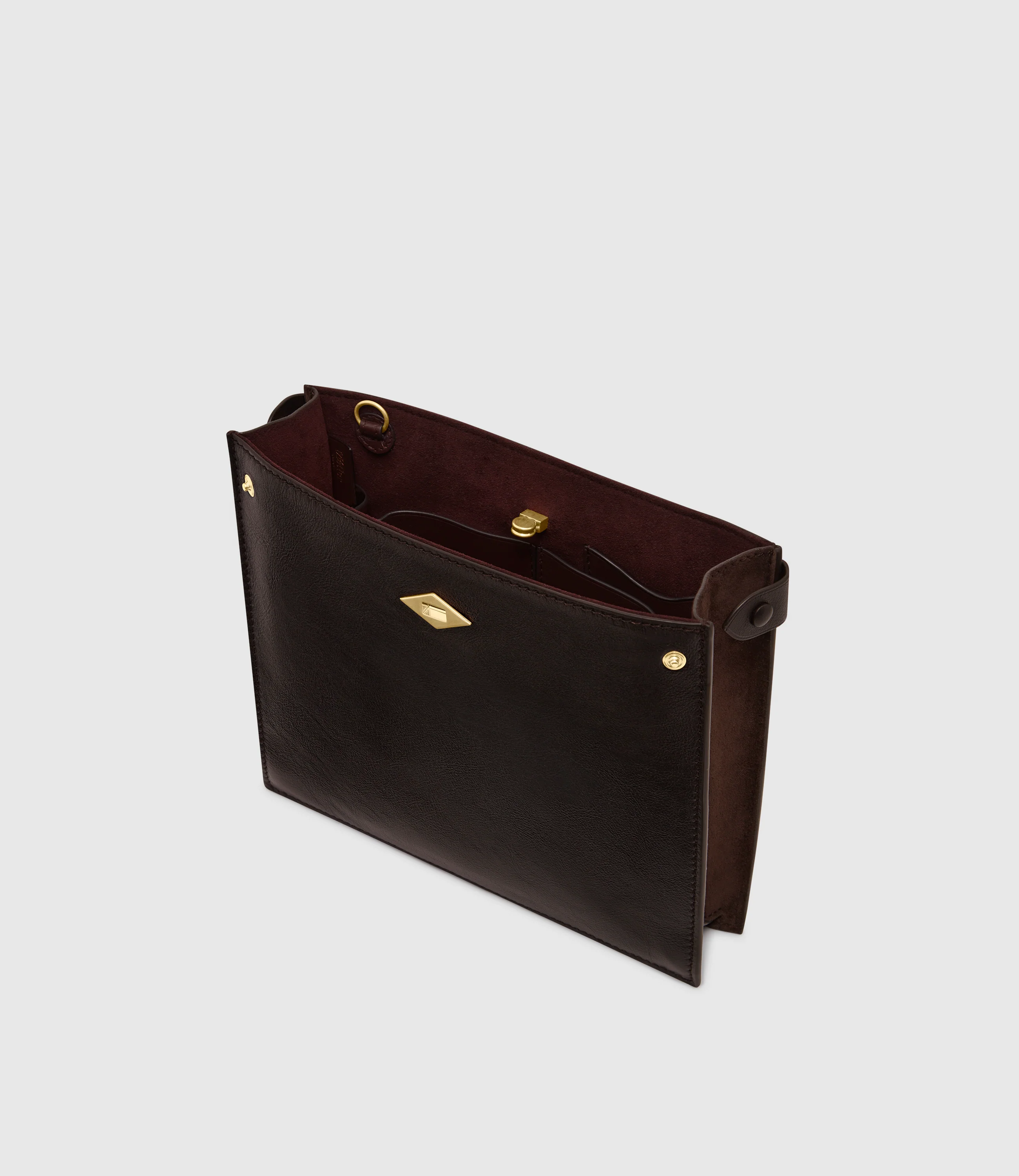 Stowaway Crossbody Elvis Cacao with Suede Chocolate - Image 3