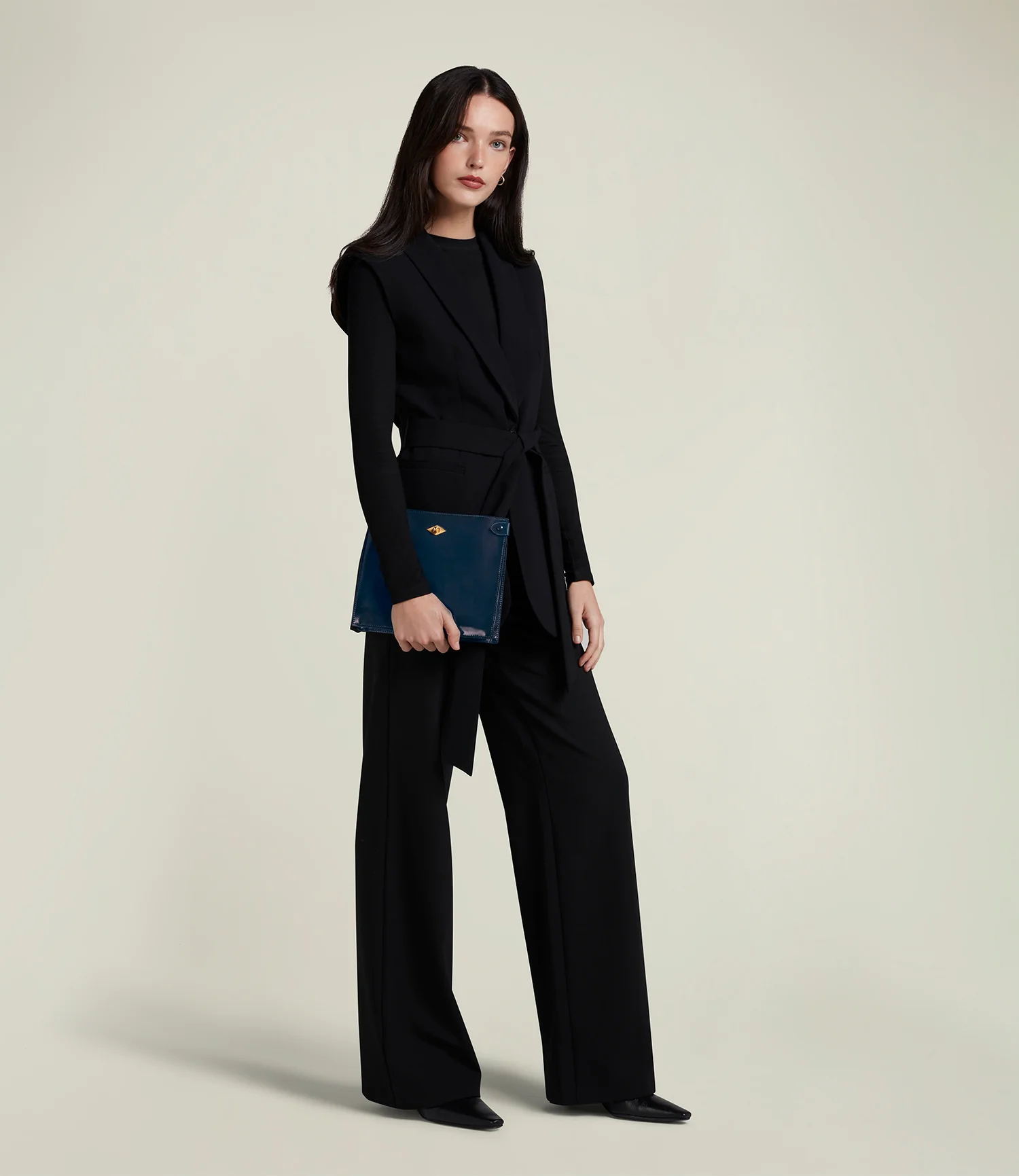 Stowaway Glossy Calfskin Sapphire - Image 5