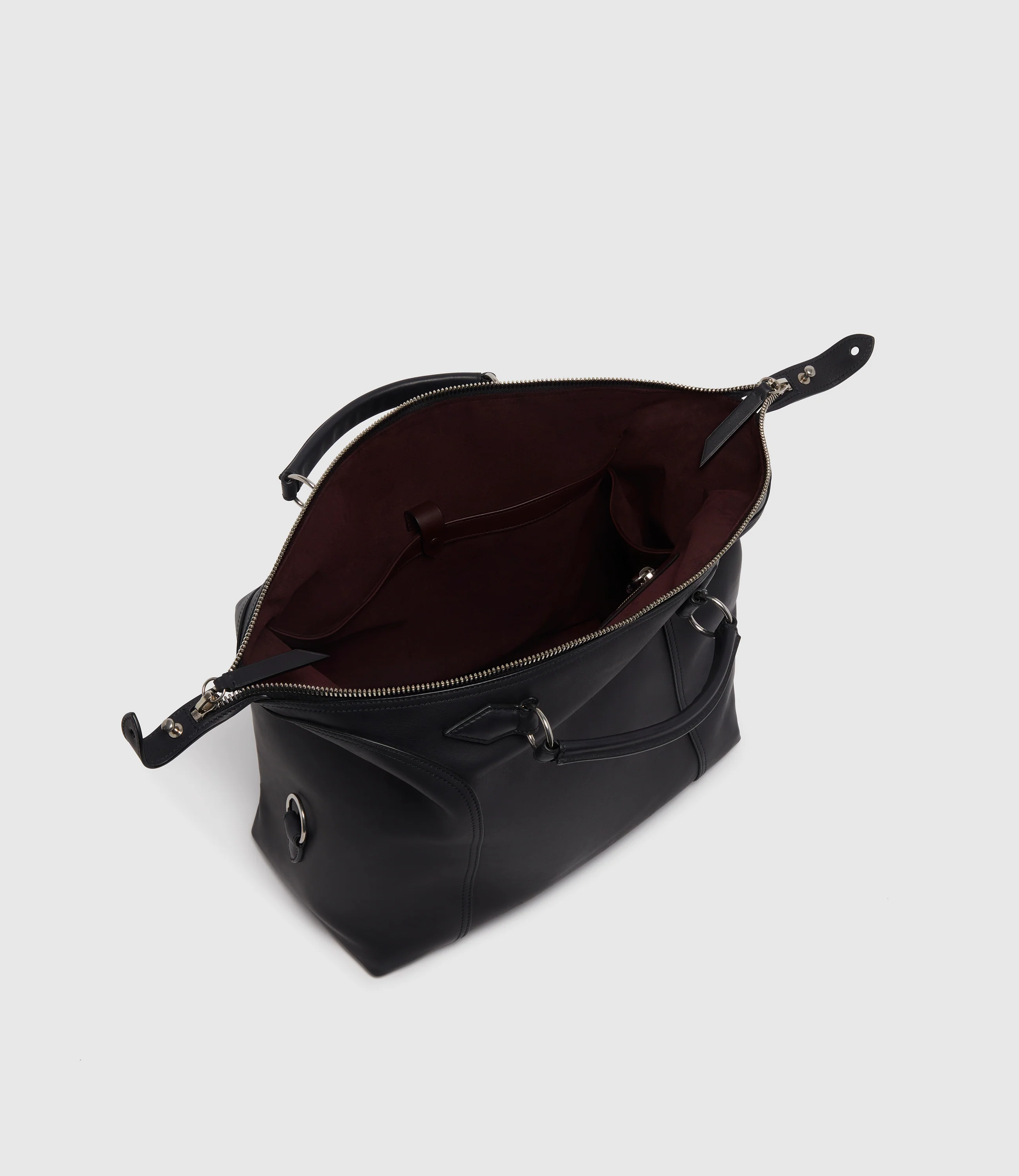 Vagabond Messenger Natural Calfskin Matte Black - Image 3