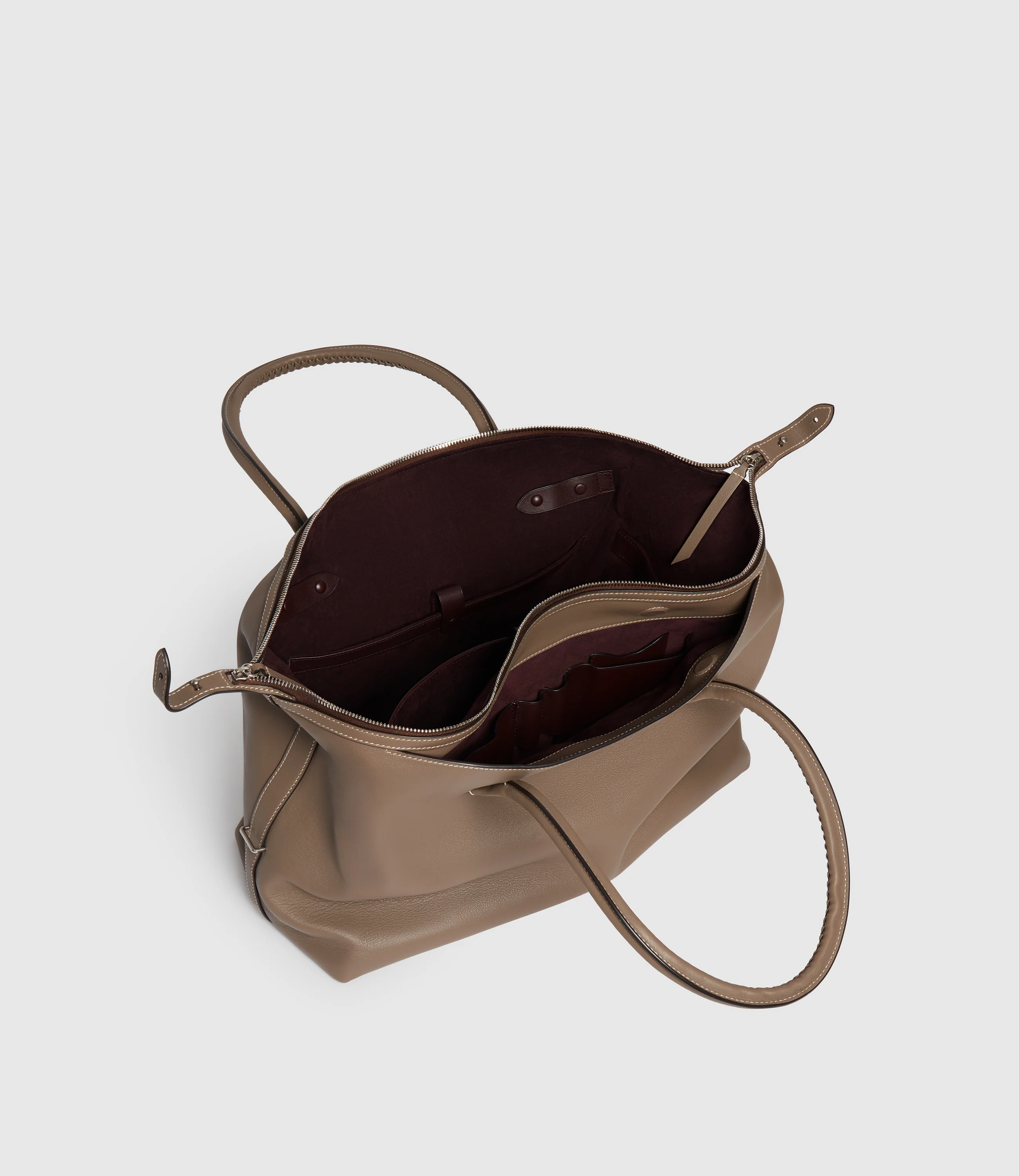 Vérité All Day Bag Smooth Calfskin Taupe - Image 4