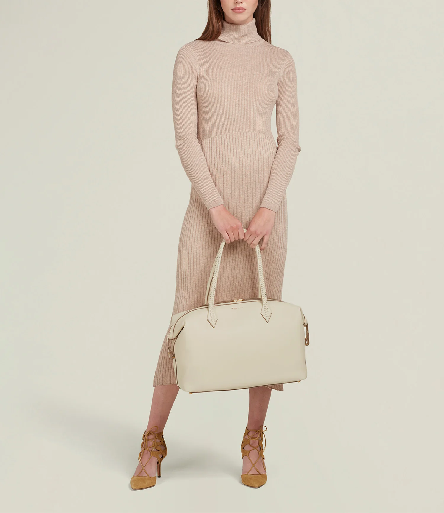 Vérité All Day Bag Smooth Calfskin White Sand - Image 3