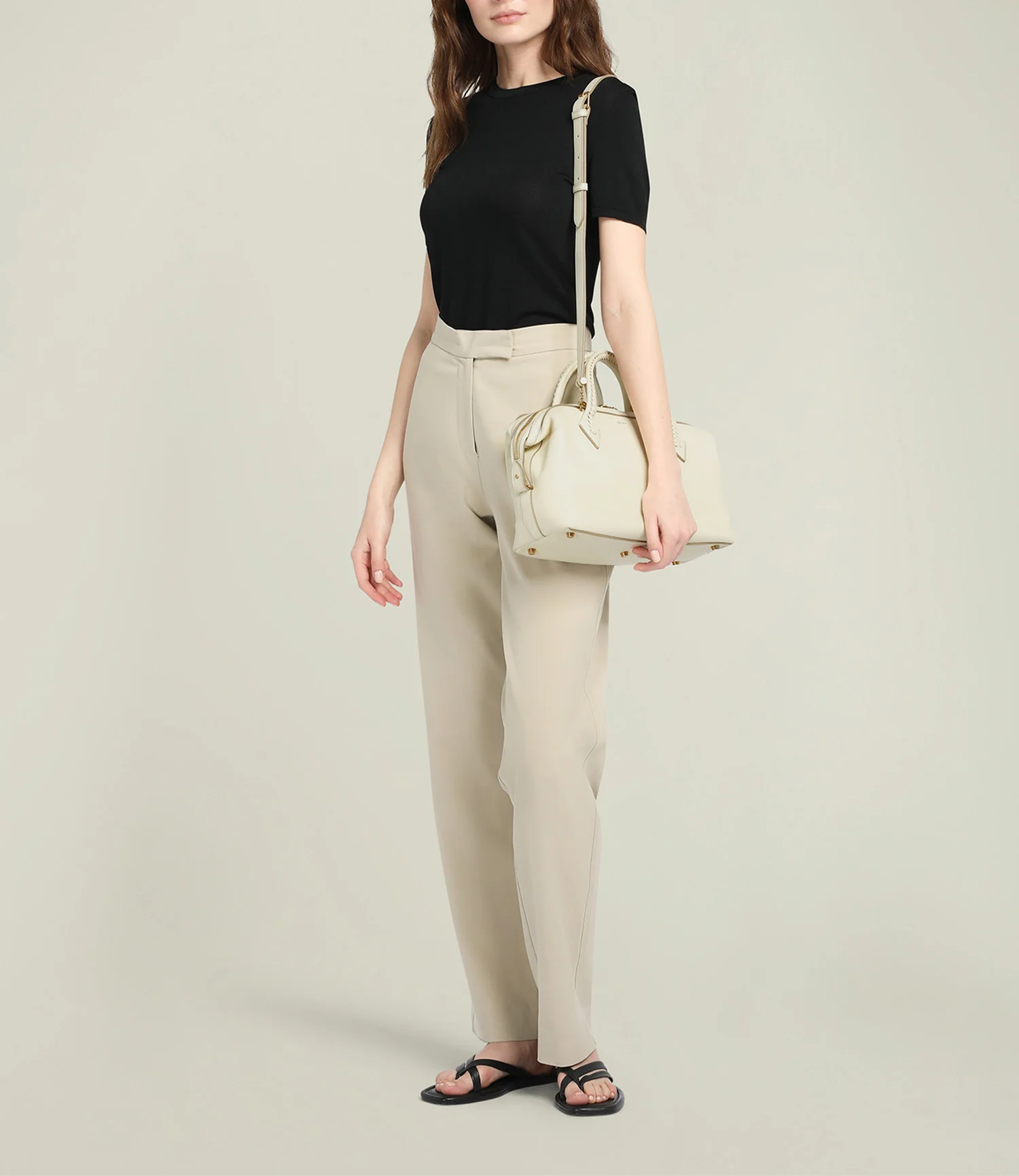 Vérité City Small Smooth Calfskin White Sand - Image 4