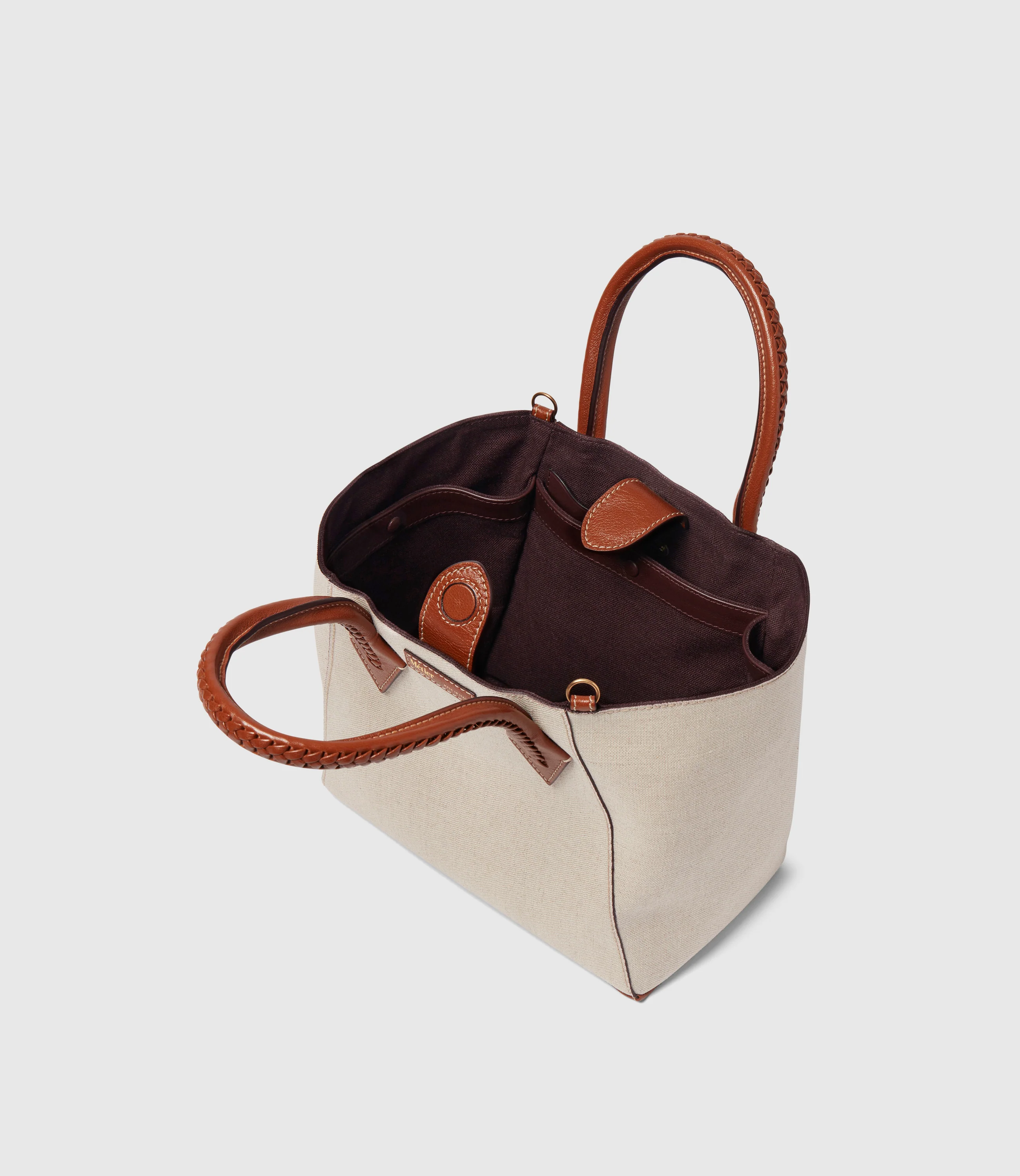 Vérité Medium Natural Linen with Cognac - Image 3