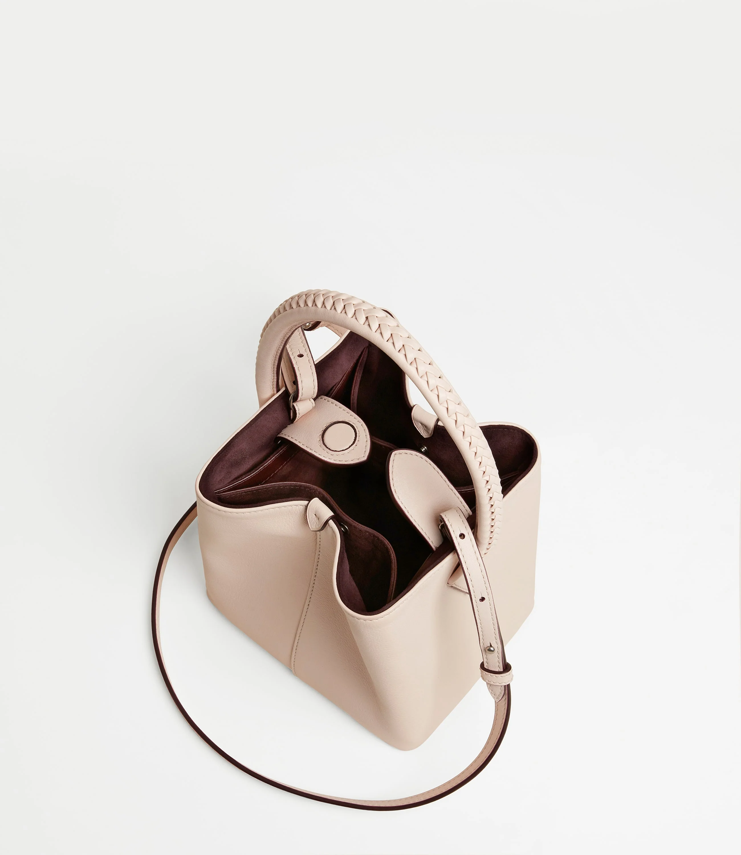 Vérité Mini Collapsible Tote Bag Smooth Calfskin Blush - Image 3