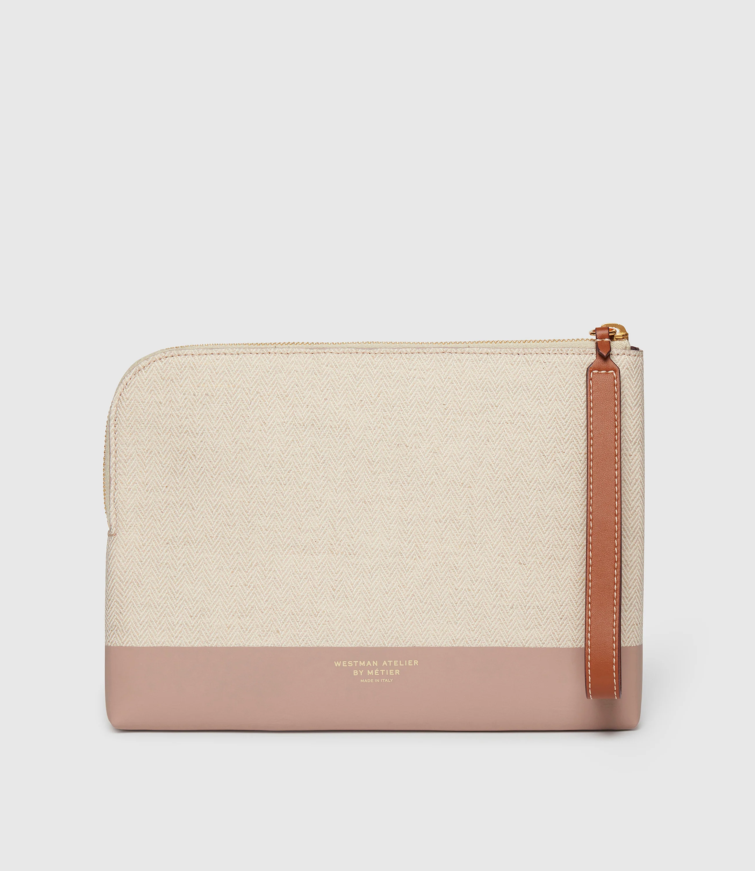Westman Atelier By Métier Midi Makeup Pouch Herringbone