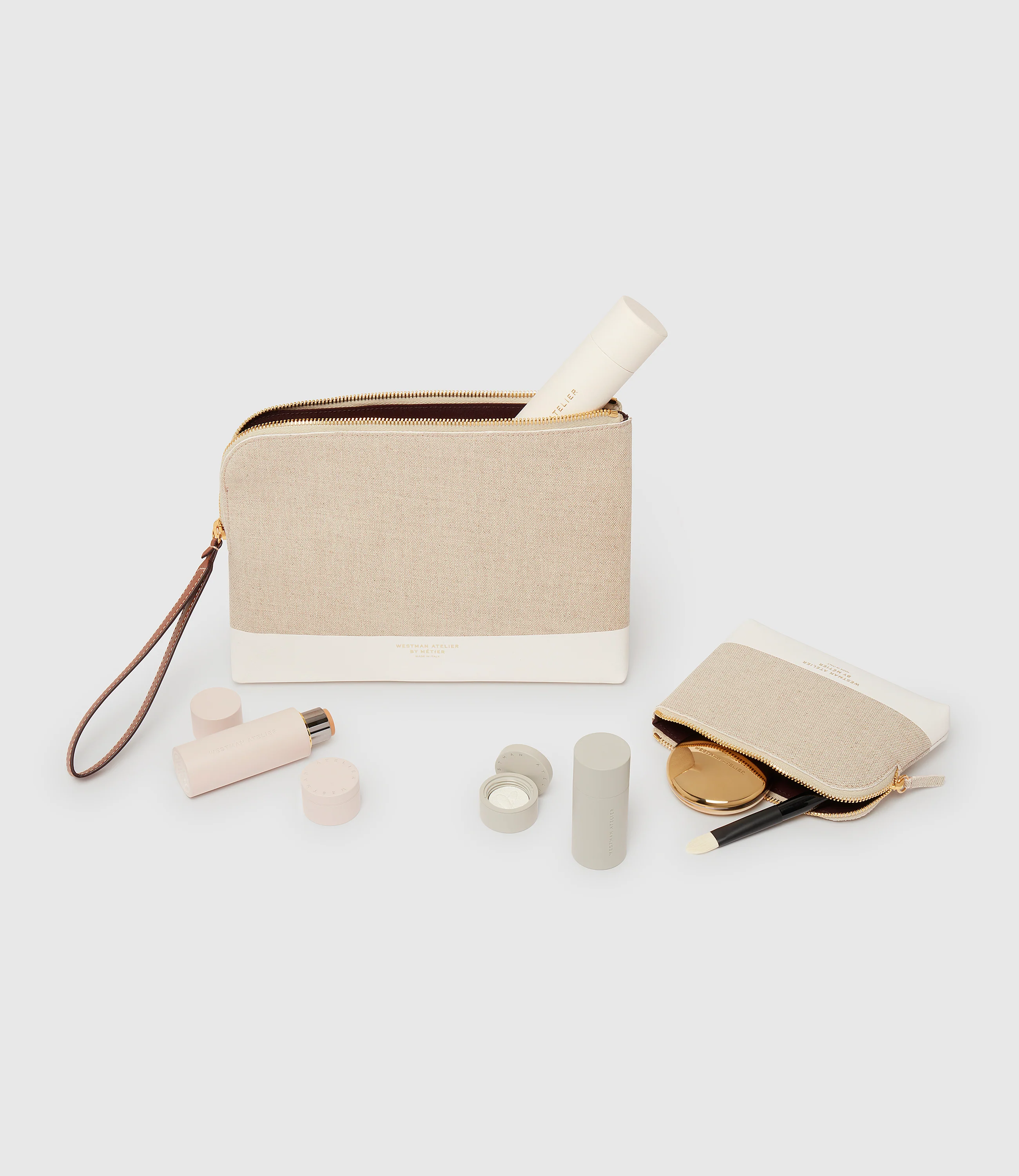 Westman Atelier By Métier Petite Makeup Pouch Linen - Image 4